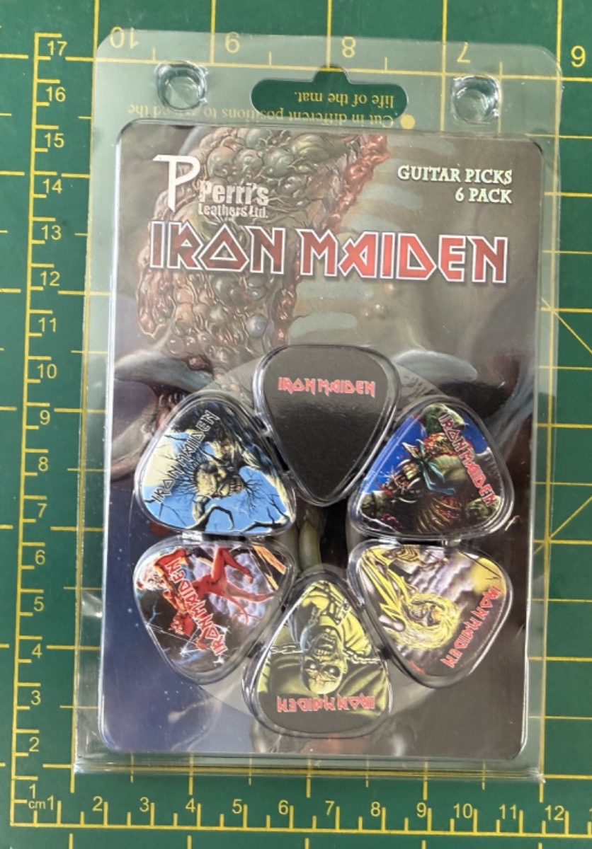 Iron Maiden Classic Logos 6 Plectrum Pack Officially Licensed Set