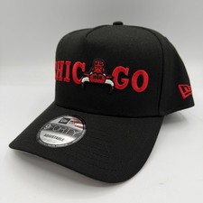 New Era 9Forty Chicago Bulls Hat Cap Snapback Adjustable Red/Black NBA OSFA