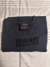 taylor swift official the eras tour blue crewneck 2023 2024 xl
