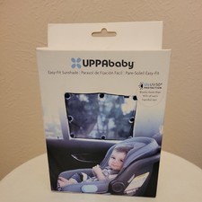 NIB UPPAbaby Easy-Fit Sunshade / Ample Sun Coverage, Easy Grip Attachment Black