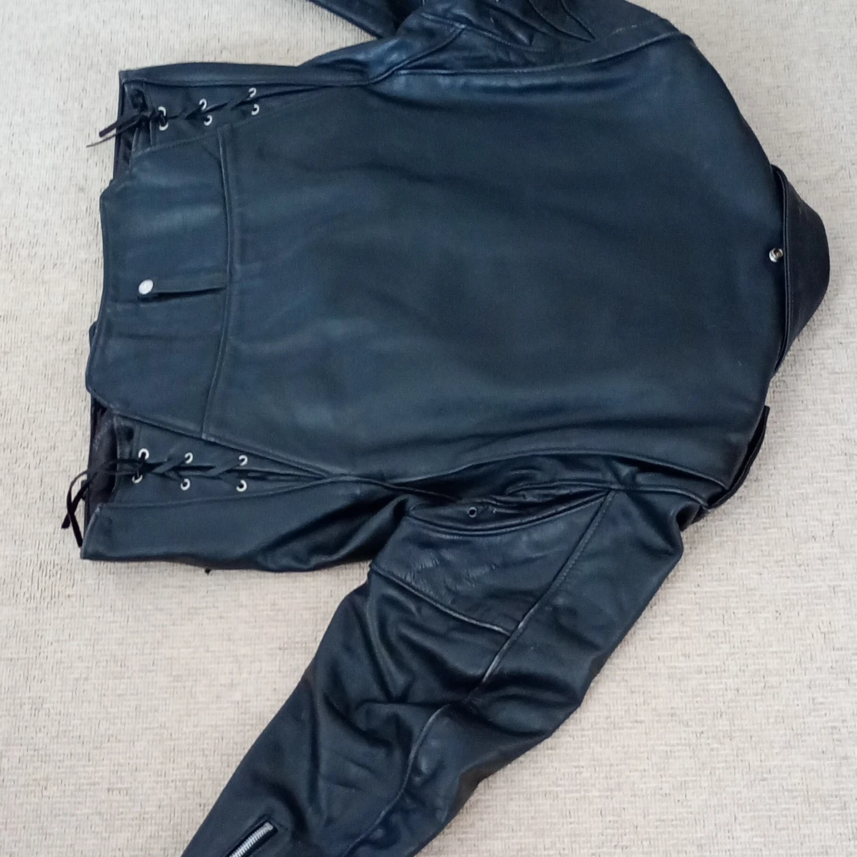 Chaqueta de cuero Schott Perfecto Bikers modelo #125 talla 44.