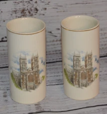 Spode Palissy Westminster Abby Cup Small Vase Journeys Friend England READ
