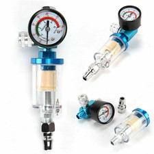 Air Regulator Gauge Spray Gun Pressure Paint Water Filter 14 Separator Air Regulator Gauge Spray Gun Pressure Paint Water Filter 14 Separator