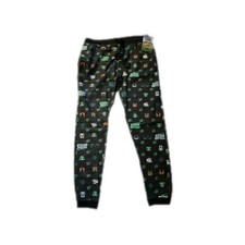 Nintendo Mens Black Animal Crossing Drawstring Sleepwear Pajama Pants Size M