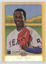2010 Topps Chrome Topps 206 Chrome Gold Refractor 16/50 Neftali Feliz #TC29 3c7