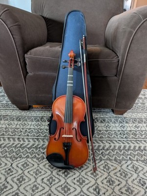 Franz hoffman Etude 3/4 Violin 2002 W/Case, Bow, Bridge, & Chin Rest SN 0145CC
