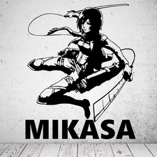 Wandtattoo Attack on Titan - AOT - Mikasa Ackermann