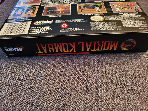 Mortal Kombat Super Nintendo Box And Game. No Manual. Good Condition. Tested - Picture 10 of 11