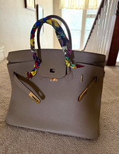Women  s genuine leather bag top handle never used