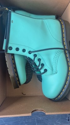 Dr. Martens 1460 Damen Boots Grün Kunstleder Schnürung EU 38 UK 5