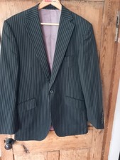 Mens M&S Autograph By Timothy Everest Luxury Pinstripe BLACK Suit 40M W36 L31