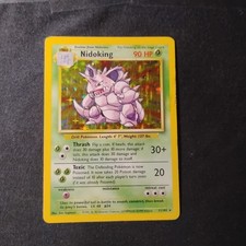 Nidoking 11/102 Base Set Unlimited Holo Rare Pokémon TCG MP/LP on eBay