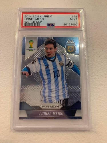 2014 Prizm World Cup #12 Lionel Messi PSA 9 Argentina