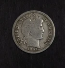 1893 S Barber Dime Good Cleaned Lot 4969