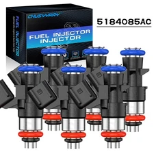 6 PCS New GENUINE  FUEL Injectors For WRANGLER Challenger 3.6L 5184085AC