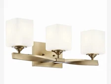 Kichler 55002 Marette 3 Light 23"W Bathroom Vanity Light Champagne Bronze