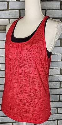   PrAna Women's Milka Polka Dot Double Layered Tank Top Size Small Multicolor 