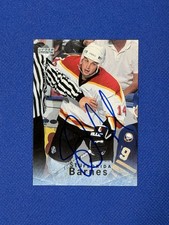 1995-96 Upper Deck Be a Player Autograph Stu Barnes Auto Panthers #127 signed E’