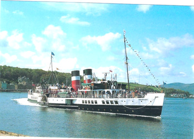 VERSAND FÄHRE SCHIFF WAVERLEY DAMPF NAVIFATION PS WAVERLEY KARTE NR S11