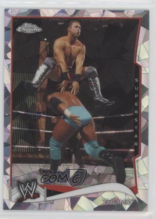 2014 Topps Chrome WWE Atomic Refractor The Miz #33 0y59