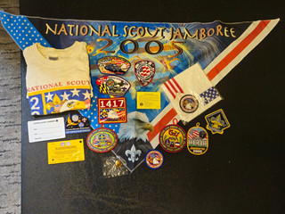 2005 Boy Scout National Jamboree Lot neckerchief shirt patches pin cards