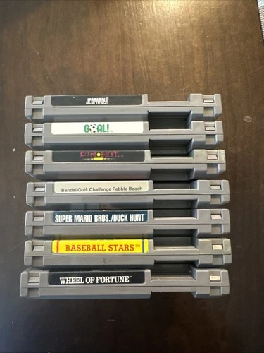 Vintage Nintendo Entertainment System NES Game Cartridges Untested Lot of 7