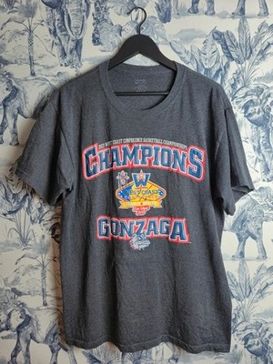 Vintage Port & Company Gonzaga Basketball T-Shirt Anthrazitgrau Größe Xl