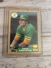 1987 Topps JOSE CANSECO GOLD CUP #620 Topps All-Star Rookie Athletics