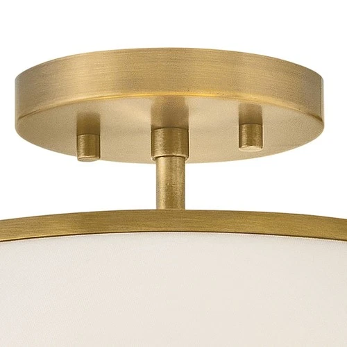 Hinkley Lighting - Clarke - 24W 2 LED Medium Semi-Flush Mount-9.5 Inches Tall - Picture 3 of 4