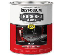 Black Truck Bed Coating 32 Fl Oz Brush Or Roll On Liner Trailer Paint Rust-oleum