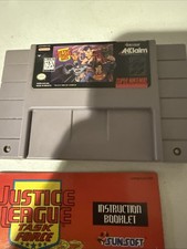 Justice League Task Force SNES Authentic Cleaned Tested Working+ Manual