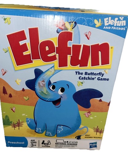 2008 Elefun Butterfly Catching Game MB Ages 3+ 1 Net Is Missing -Tested ...