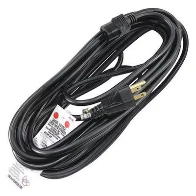 Power Cord, 5-15P, Sjt, 25 Ft., Blk, 15A, 14/3, 5Xfn1id