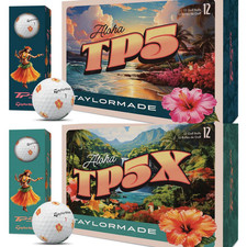 TaylorMade TP5 TP5x pix Island Time Hibiscus Golf Balls Limited Edition 1 Dozen