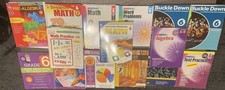 Lot Of 16 Math Books Grades 6-12 Spectrum, Singapore Math, DK, Barrons,  More 