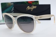 Maui Jim Glory Glory MJ 833-24S Translucent Cat Eye Sunglasses Gray polarized