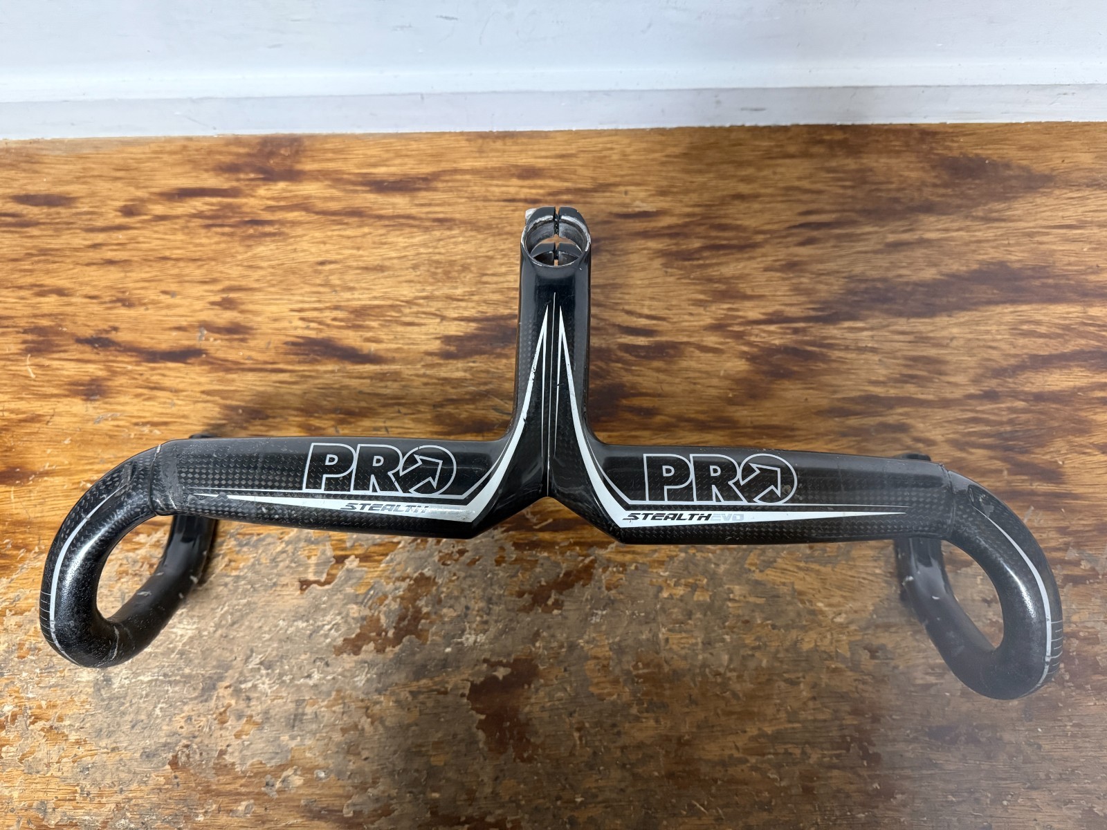 Shimano PRO Stealth EVO Carbon Fiber Road Bike HandleBar 44cm Stem 120mm