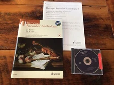 BAROQUE RECORDER ANTHOLOGY - VOLUME 3: 21 WORKS FOR ALTO With CD + Piano Music +