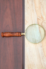 Antique Vintage Magnifying Glass with Mother of Pearl Design Handle