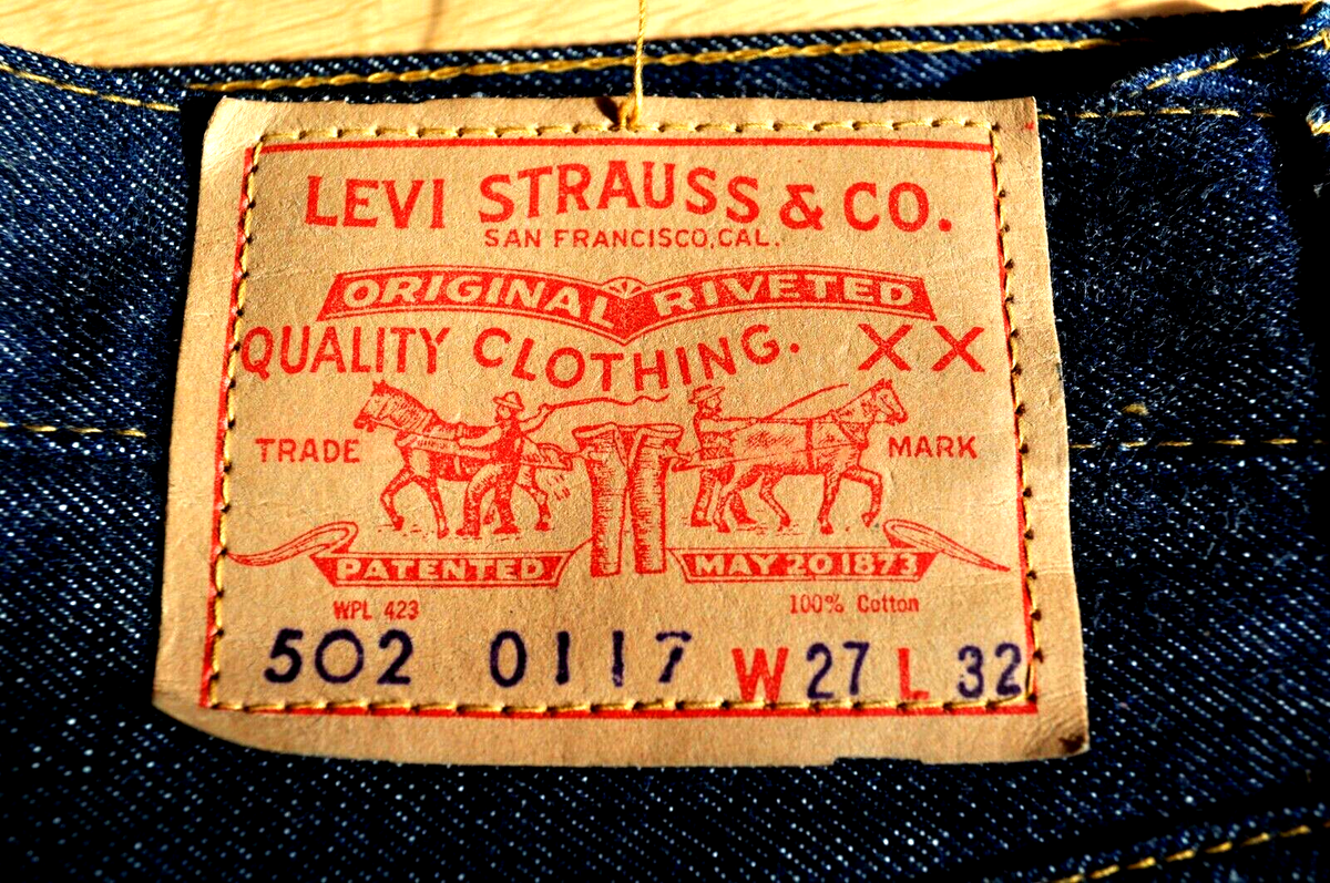 Dead stock Levi's 502 0117 BIG E Vintage 1966-1968 Original Dead stock Levi's 502 0117 BIG E Vintage 1966-1968 Original