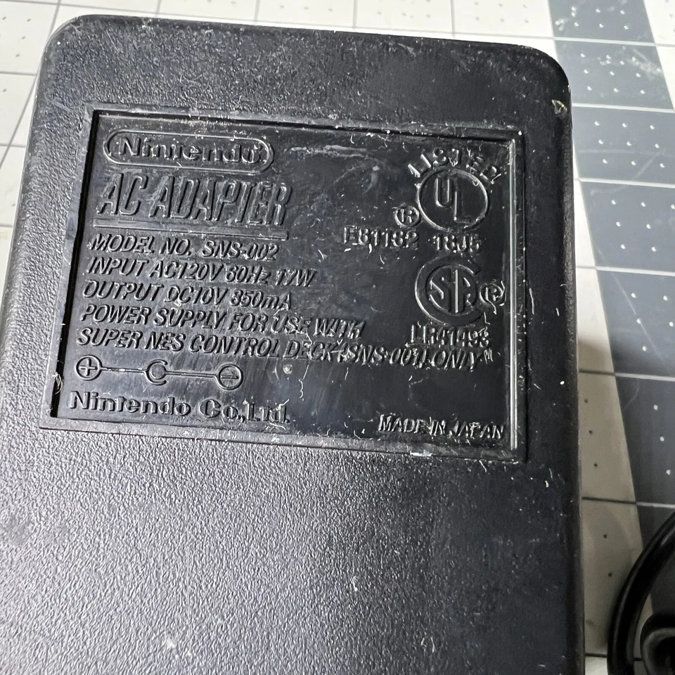 Genuine Authentic Super Nintendo SNES Power Supply AC Adapter Cord SNS-002 OEM🔥 - Image 2 of 4