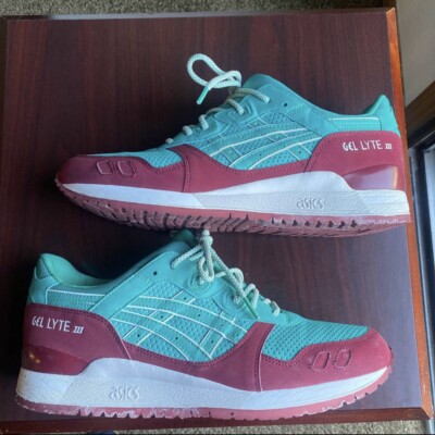 Asics Gel-Lyte III 3 Spectra Green Burgundy Block Pack Men s Sz 12 US Kith