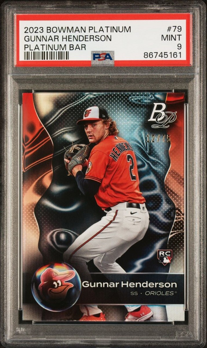 Gunnar Henderson - 2023 Bowman Platinum - Platinum Bar 999.5 12/75 