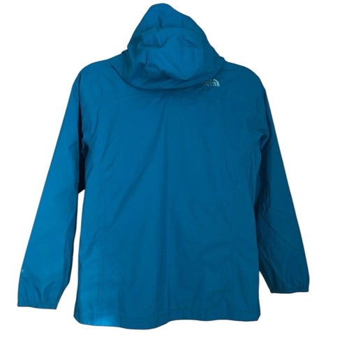 North Face Hyvent Hooded Nylon/Polyester Jacket Blue & Mesh Girls Size L 14/16 - Picture 3 of 12