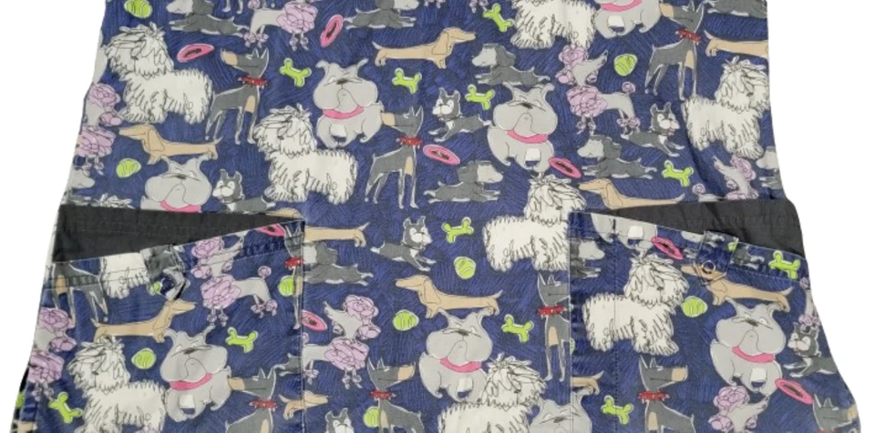 ¡Exfoliantes grandes azules UA para perros lindos con bolsillos! Foto 2 de 3