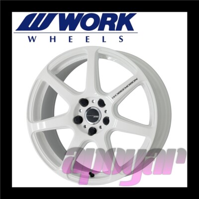 WORK EMOTION T7R WHEEL (1pcs) 18 inch 7.5J 47 114.3 5H White (WHT