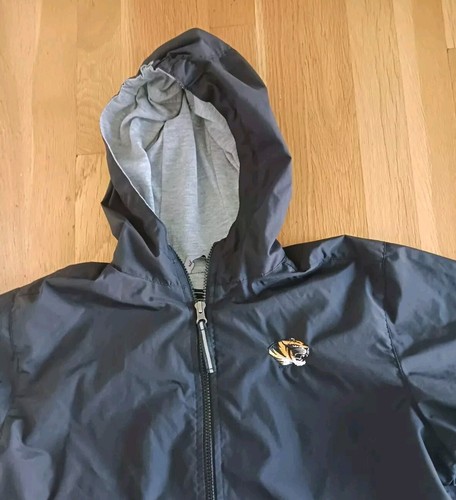 Mizzou Lined Rain Jacket Youth Size 14/16, University Of Missouri - Picture 2 of 11