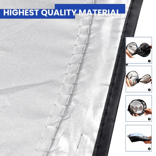 Car Foldable Sun Shade SunShade Windshield Visor Sun Cover Heat Reflective - Picture 5 of 7