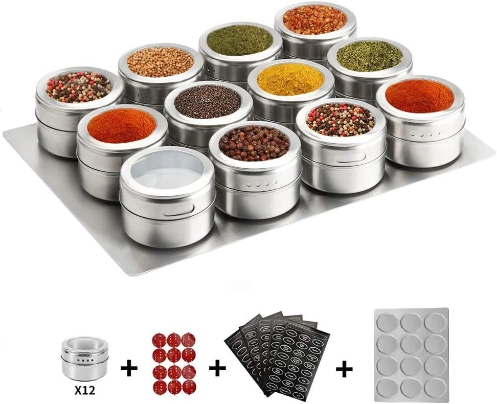 Magnetic seasoning containers hot sale