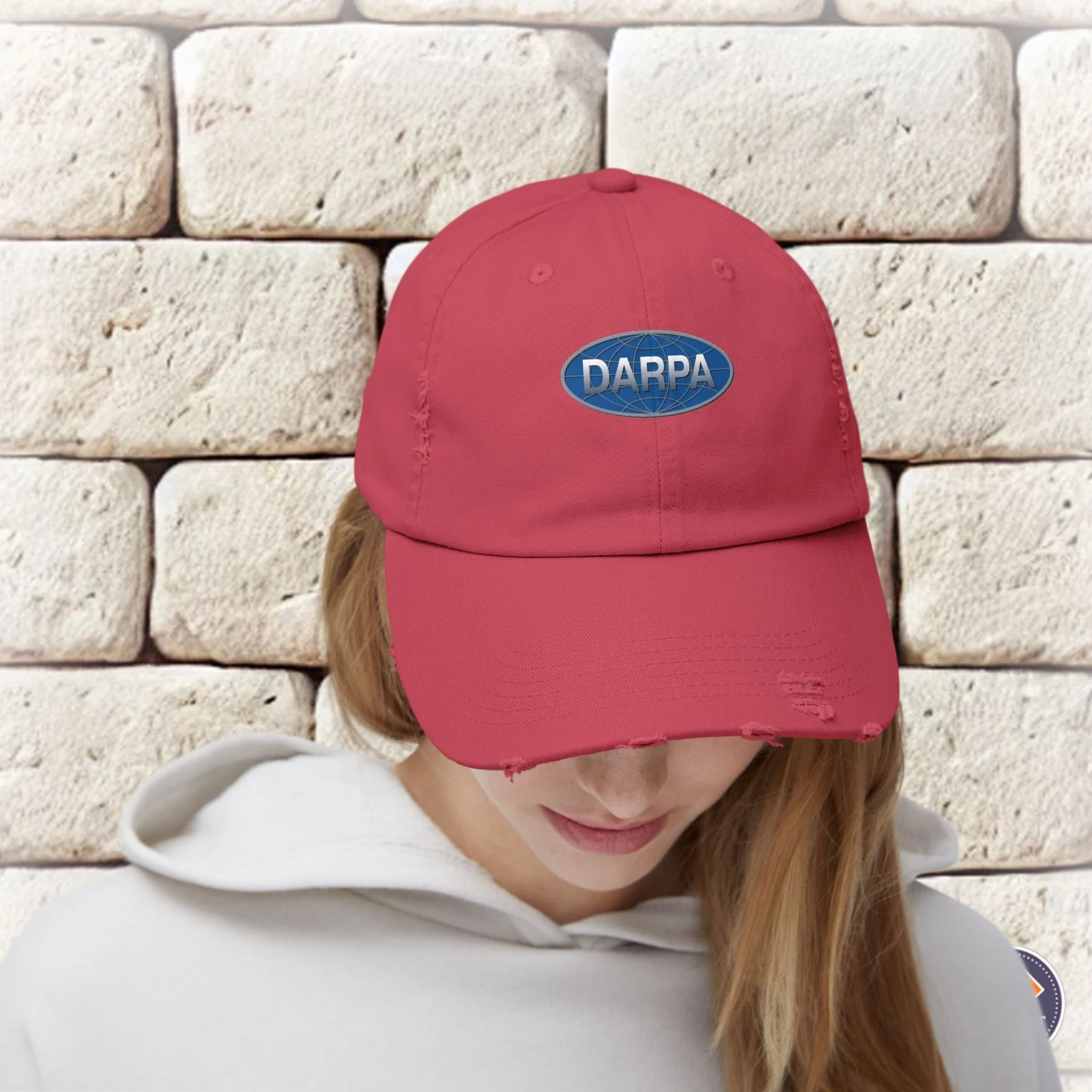 DARPA Emblem Unisex Distressed Cap
